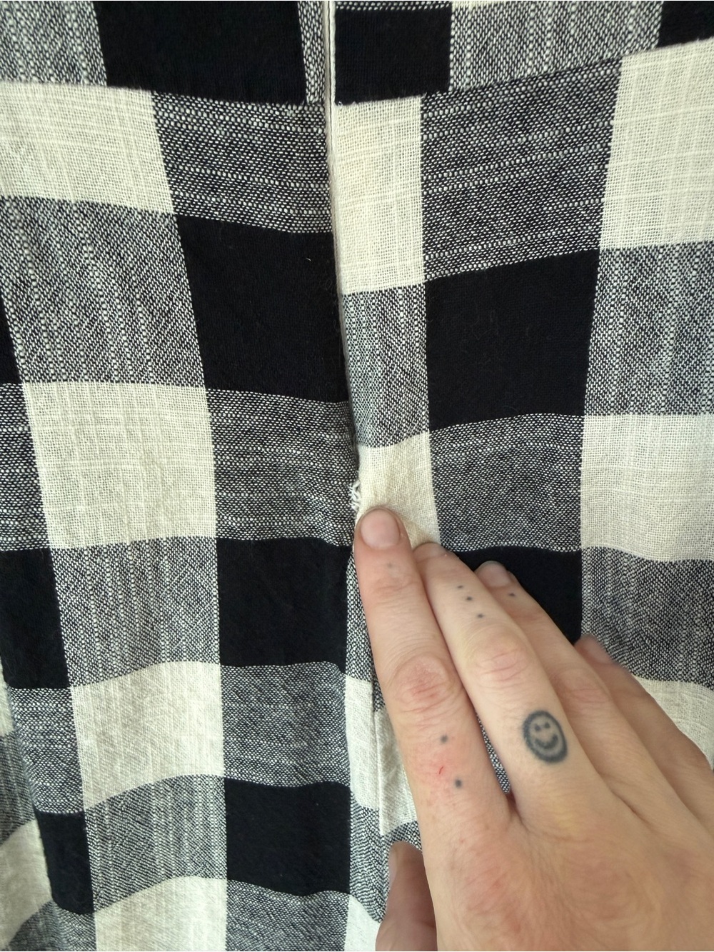 If By Sea (Anthropologie) - Gingham tie-waist jumpsuit -Sz Small- w/small Flaw - Picture 14 of 16